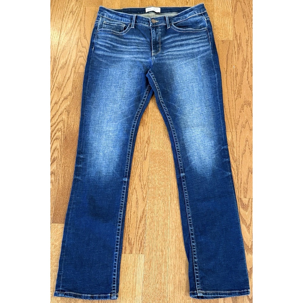 BKE Payton Mens Mid Rise Straight Leg Jeans Blue 31x32 Stretch Denim Nice Fade!